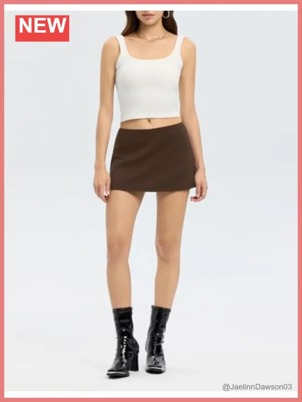 Women's Low Rise Micro Mini Skirt Skort with Built-in Shorts, Modal Spandex